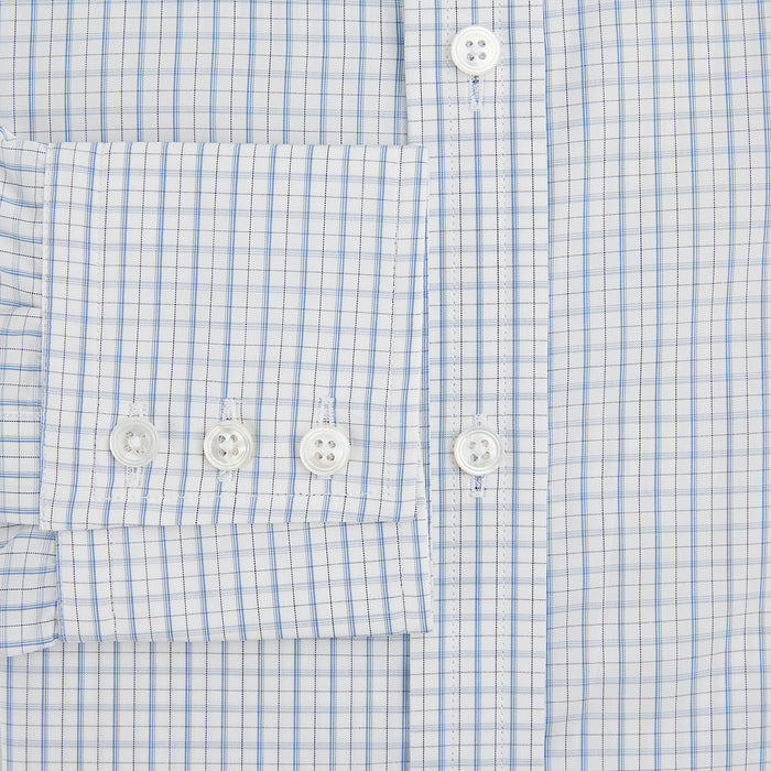 Sky Blue Combination Graph Check Mayfair Shirt Image 3