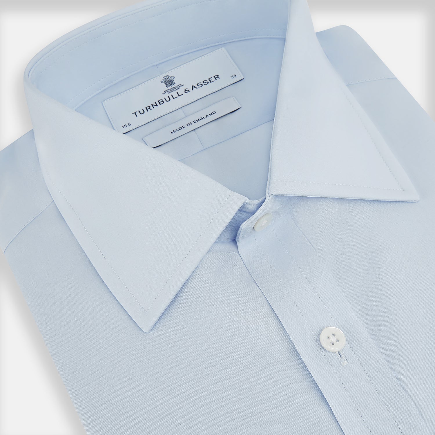 Pale Blue Cotton Regular Fit Mayfair Shirt