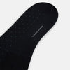 View 3 of product A single Navy/Pale Blue Polka Dot Mid-Length Sock by Turnbull & Asser, displayed upright on a white background.
