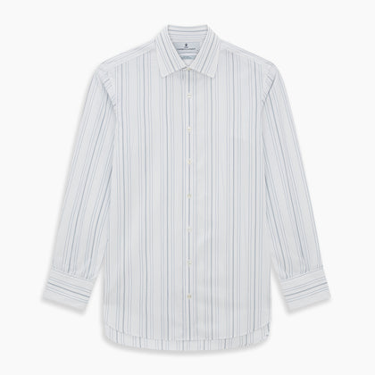 Pale Blue Multi Stripe Mayfair Shirt Image 6