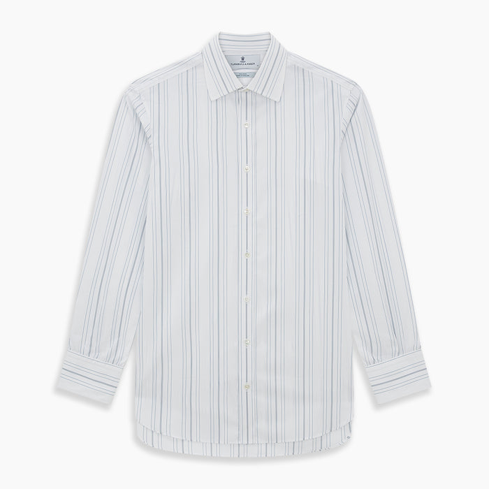 Pale Blue Multi Stripe Mayfair Shirt Image 6