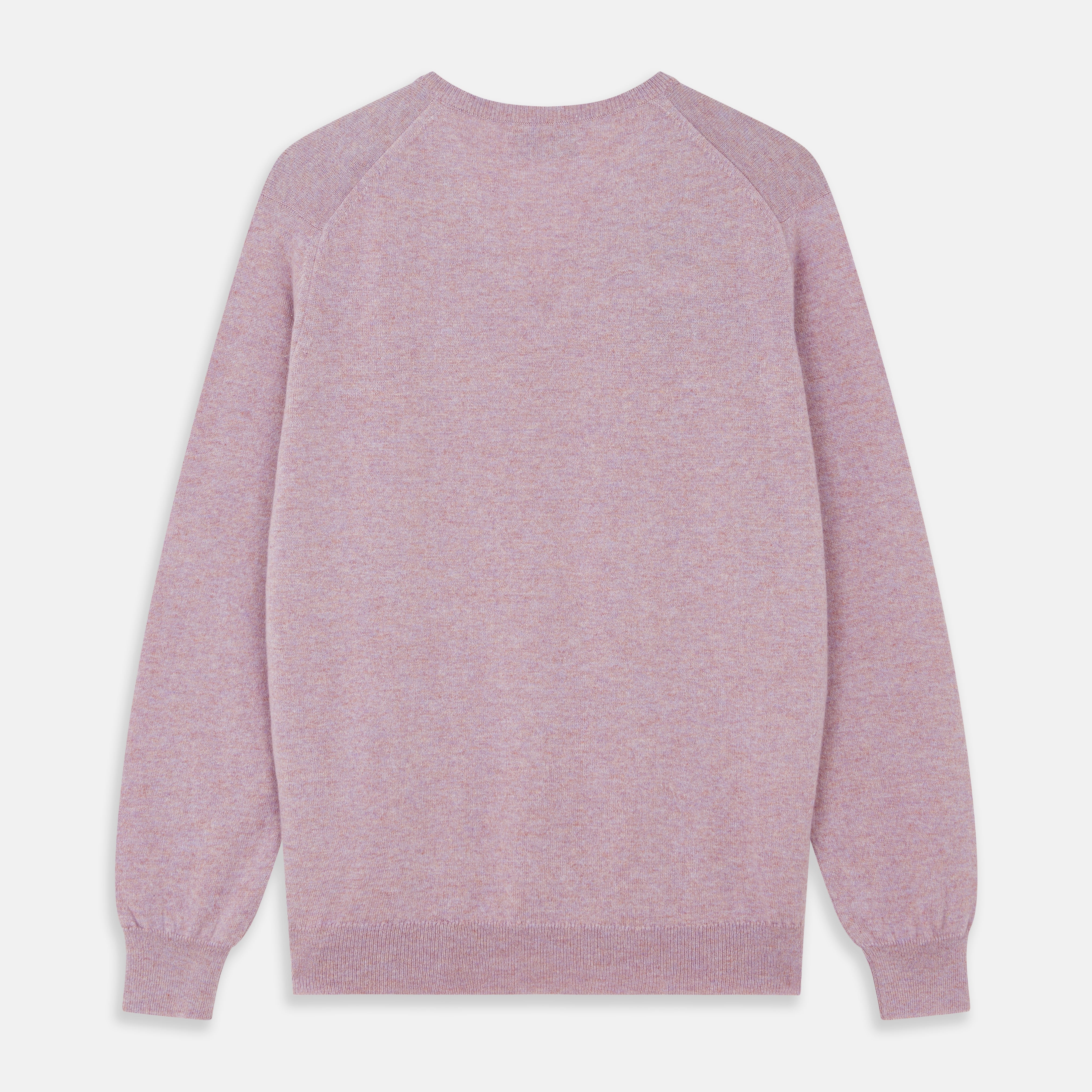 Image 3 of product Lilac Heather Paden Cashmere V-Neck Jumper