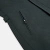 View 6 of product A Forest Green John Arthur Trench Coat by Turnbull & Asser, knee-length with a single-breasted button closure, three zippered pockets, and buttoned cuffs, is laid flat on a white background.