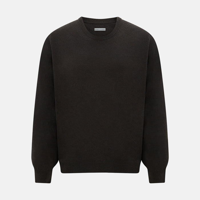 Brown Cashmere Round Neck Jumper