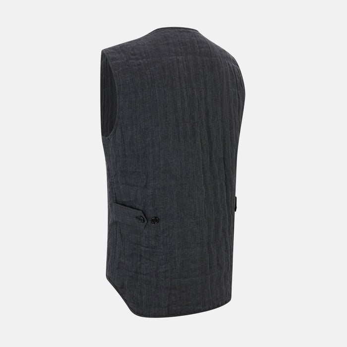 Ash V NECK QUILTED VEST Image 3