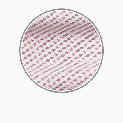 Burgundy Stripe West Indian Sea Island Cotton Fabric Image 2