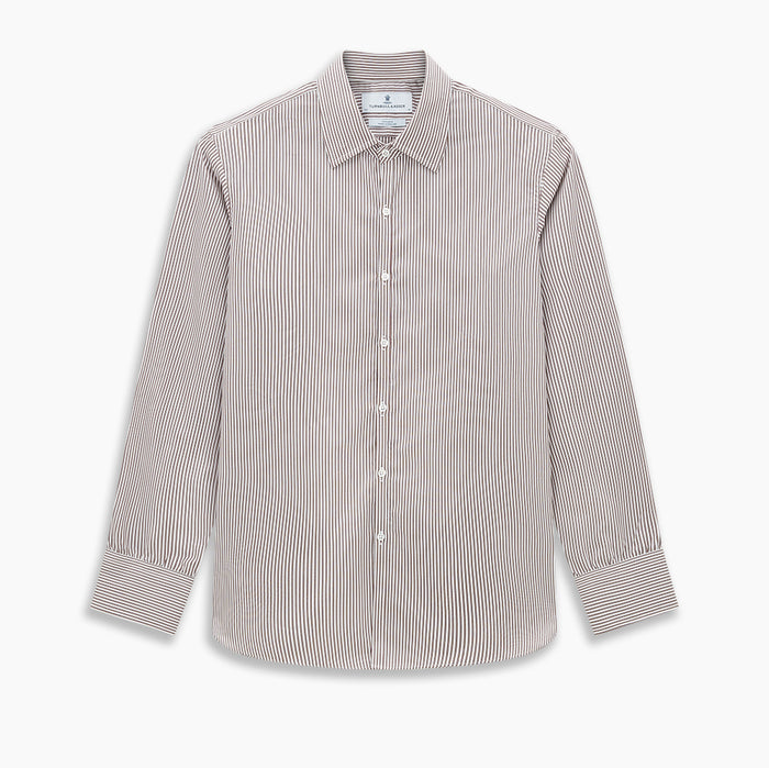 Burgundy Halo Stripe Westminster Shirt Image 8