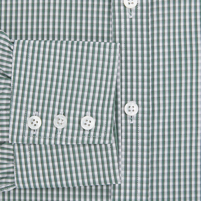 Green Fine Check Mayfair Shirt Image 3