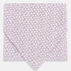 View 1 of product A lilac flower-patterned silk cravat by Turnbull & Asser, elegantly displayed on a white background for a refined touch of British style.