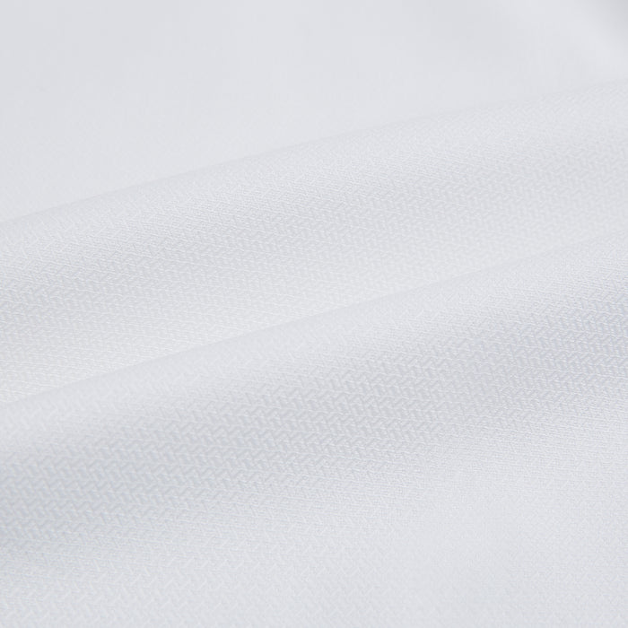 White Herringbone Mayfair Shirt Image 5