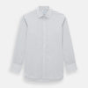 View 1 of product A Forest Melange and Red Graph Check Mayfair Shirt by Turnbull & Asser, featuring a classic T&A collar, button-down front, and buttoned cuffs, crafted from fine Italian cotton and shown on a plain white background.