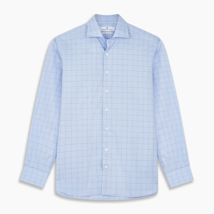 Blue Prince of Wales Check Mayfair Shirt Image 5