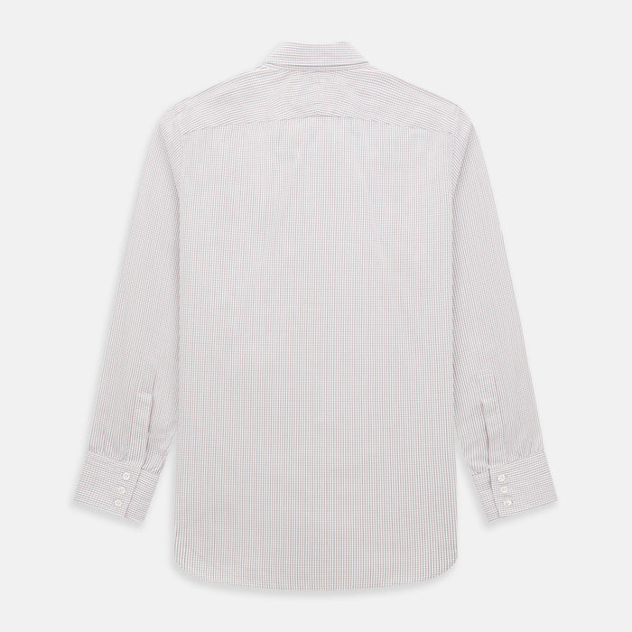 Red and navy Check Windsor Shirt Image 2
