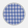 Blue Wide Gingham Check Cotton Fabric