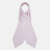 View 2 of product A lilac flower-patterned silk cravat by Turnbull & Asser, elegantly displayed on a white background for a refined touch of British style.