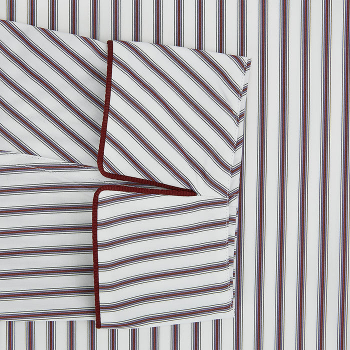 Burgundy Multi Stripe Winston Gown Image 3