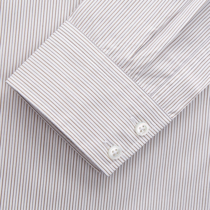 Sandstone Multi Stripe Cotton Tailored Fit Shelton Shirt Image 2