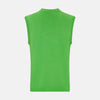 Lime Green Fine Merino V-Neck Vest