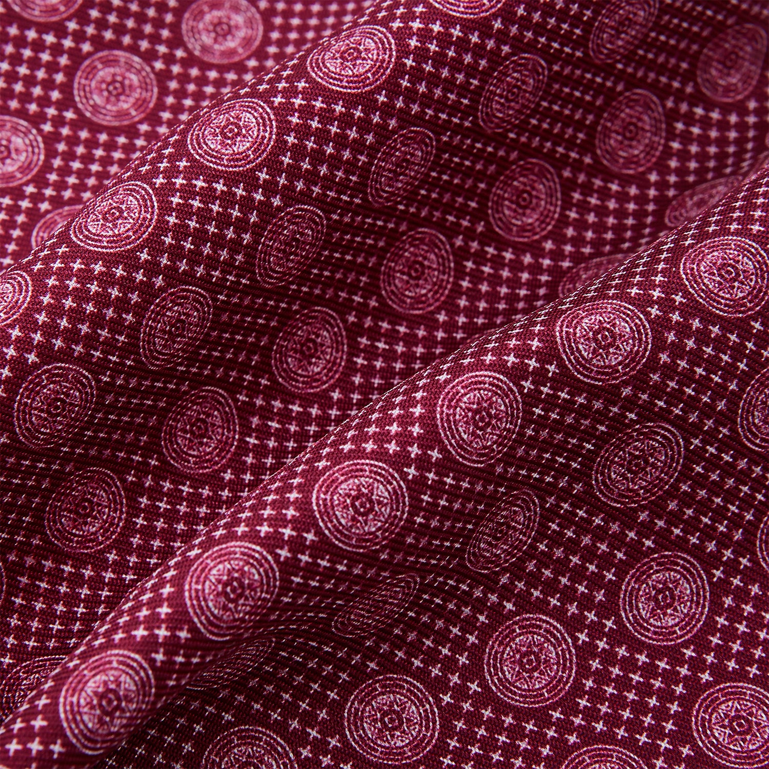 Image 4 of product Burgundy Medallion Silk Cravat