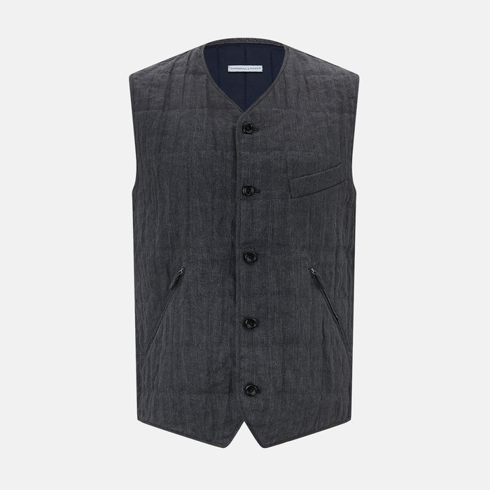 Ash V NECK QUILTED VEST