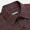 Burgundy Check Hampstead Overshirt