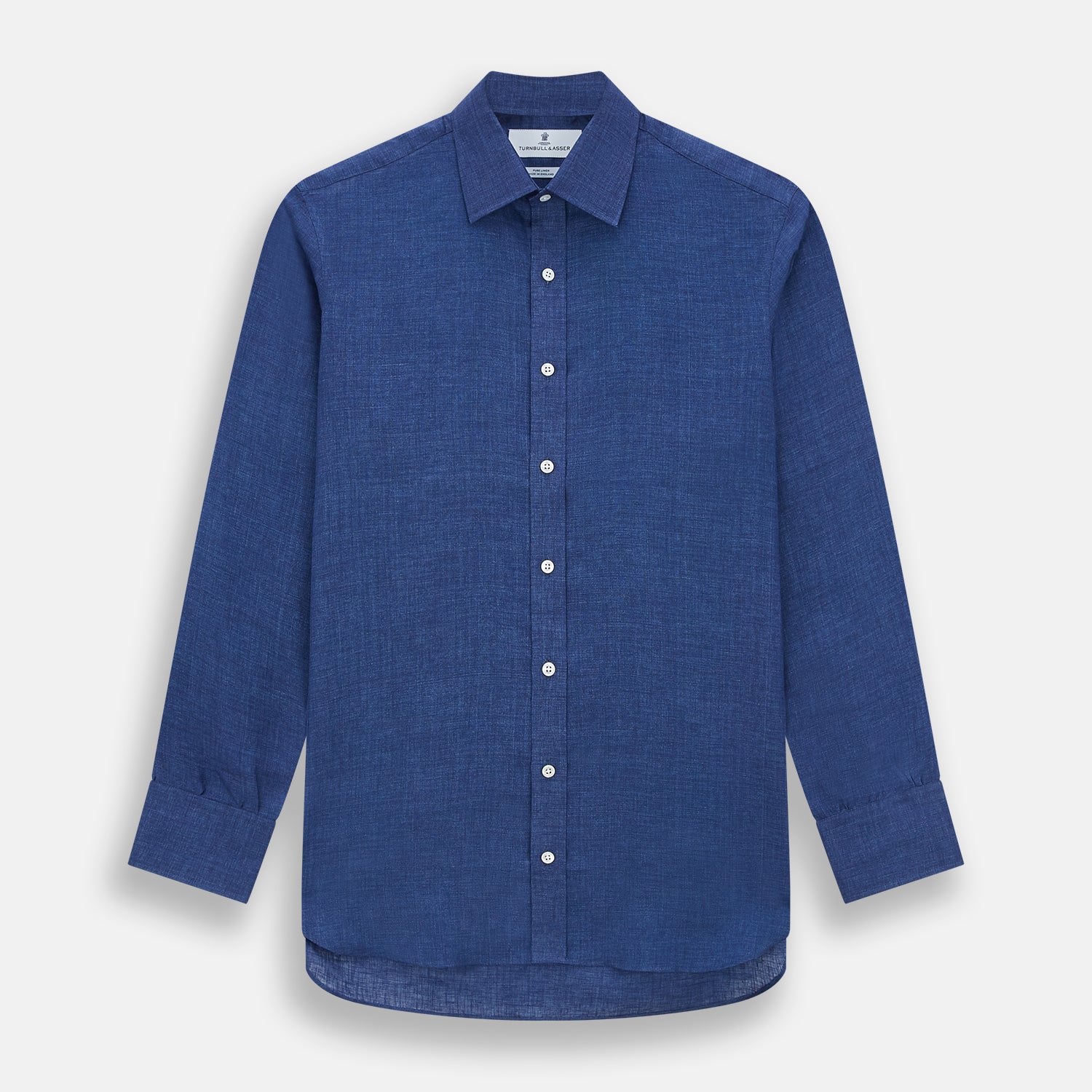 Navy Linen Mayfair Shirt