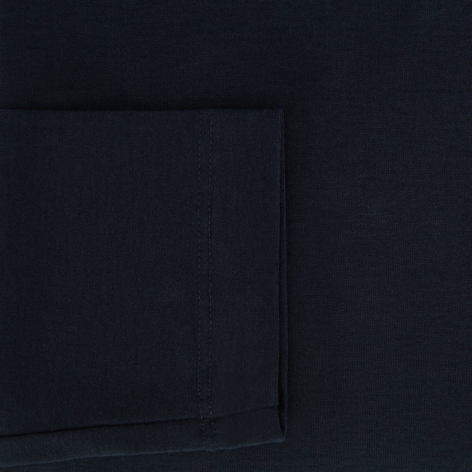 View 4 of product A plain navy long-sleeve crewneck by Turnbull & Asser is displayed on a white background, featuring a simple, classic design with no visible logos or patterns.