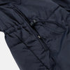 View 8 of product The Turnbull & Asser Charcoal Melange John Arthur Trench Coat, featuring a collar, single-breasted closure, and three zippered pockets—one chest and two at the hips—is shown against a plain white background.
