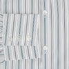 View 4 of product A Forest Green Multi Stripe Westminster Shirt by Turnbull & Asser, featuring thin green stripes on white and expert British craftsmanship, is neatly laid flat with visible cuffs.