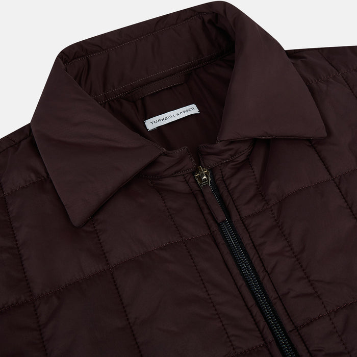 Battersea Burgundy Quilted Jacket Image 1