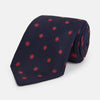 EMBLEM SPOT NAVY TULIP TIE