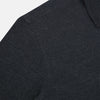 View 6 of product The Turnbull & Asser Midnight Blue Westminster Shirt features long sleeves, a button-up front, classic collar, and buttoned cuffs in a plain design—showcasing British craftsmanship—laid flat on a white background.
