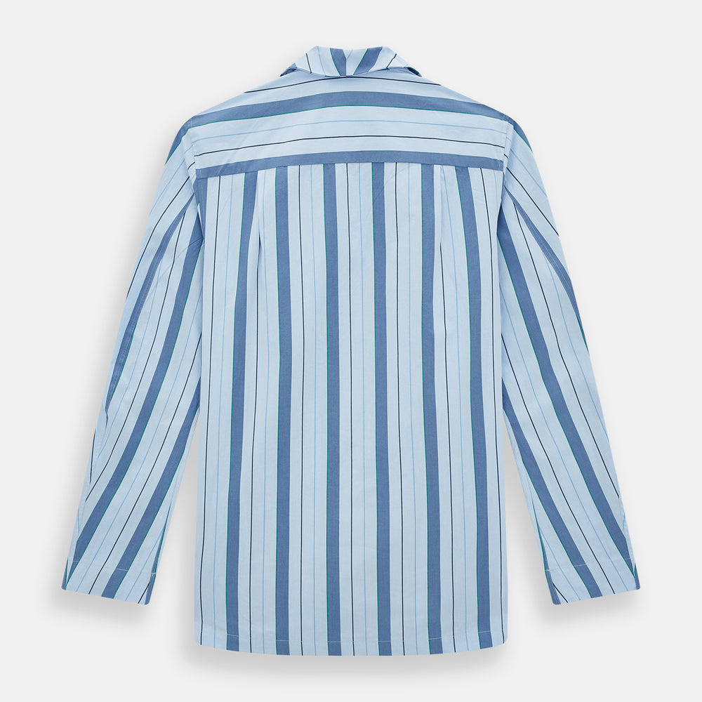 Blue Baiadera Stripe Pyjama Shirt