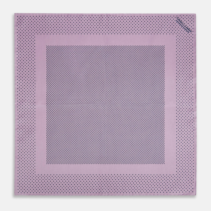 Lilac Dot Silk Pocket Square Image 3