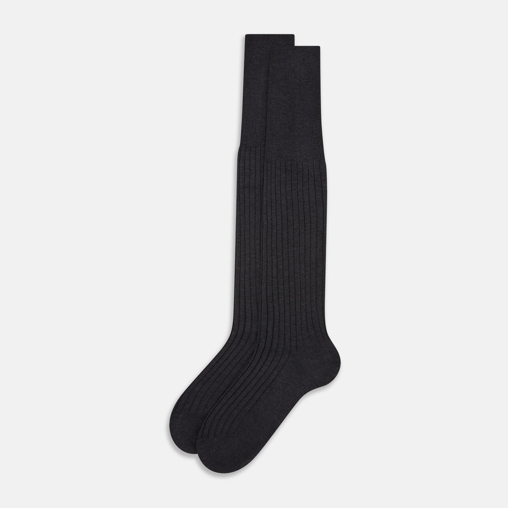 Charcoal Long Socks