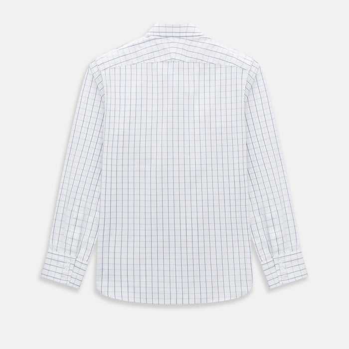 Dark Navy Double-Line Checked Westminster Shirt Image 2