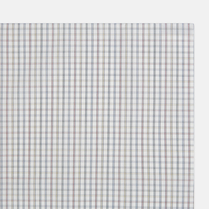 Sky Blue Multi Graph Check Hand-Rolled Handkerchief Image 1