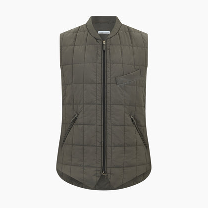 Shadow Grey Quilted Gilet Image 4