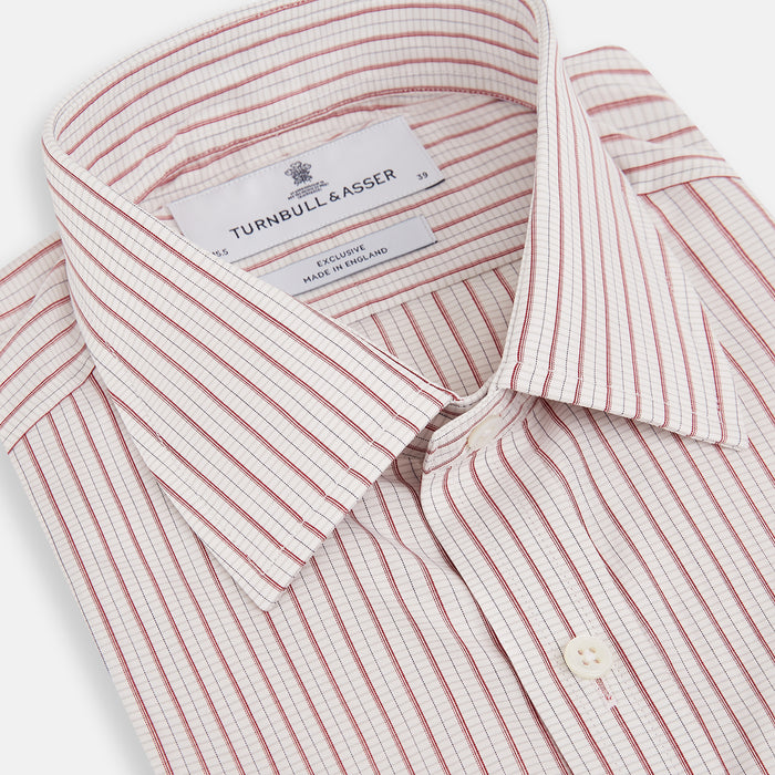 Red Graph Check Mayfair Shirt Image 1