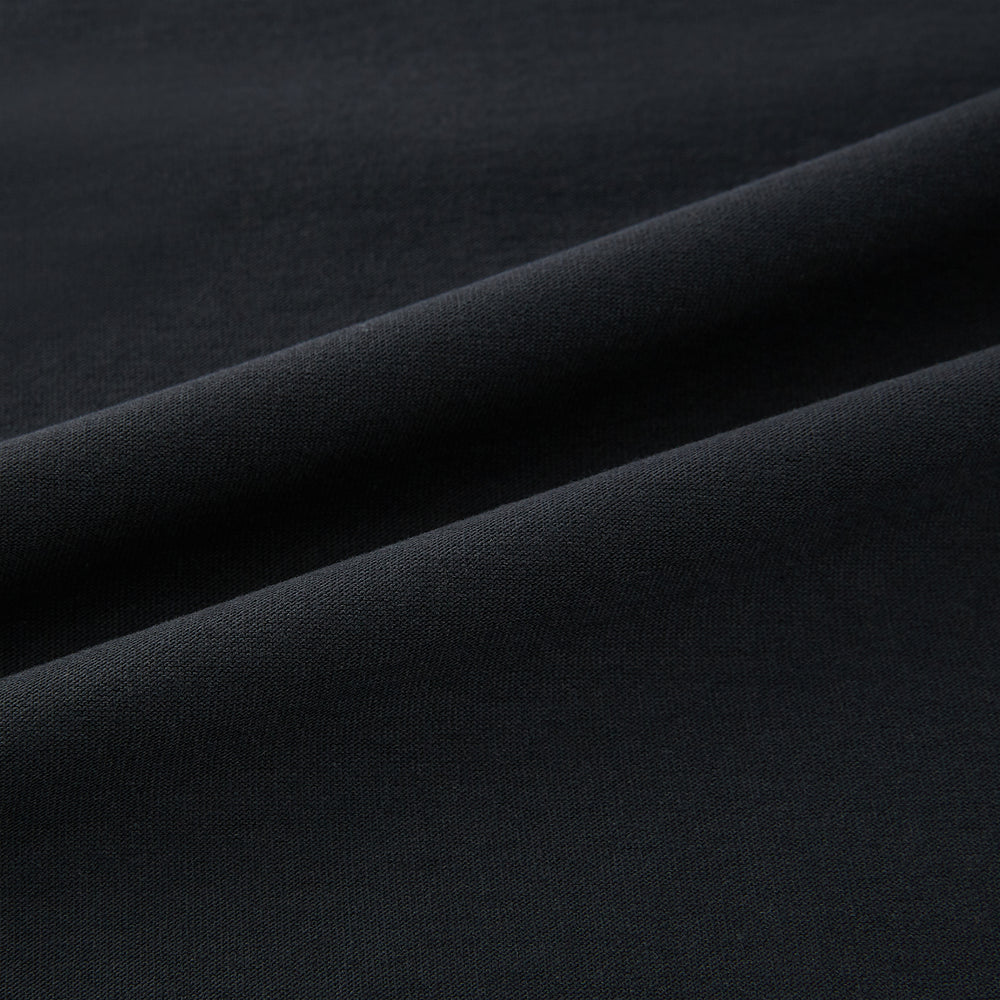 The Turnbull & Asser Charcoal Long-Sleeve T-shirt, featuring a classic crew neck, is displayed flat on a white background, showcasing its versatile style for men's fashion.
