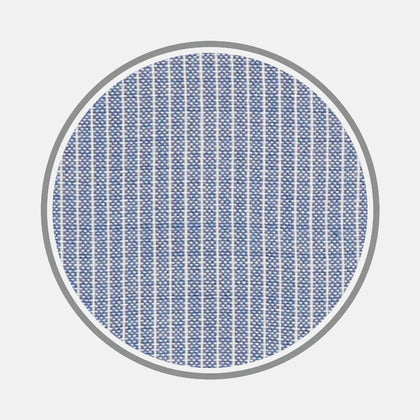 Blue Pencil Stripe Textured Lightweight Fabric