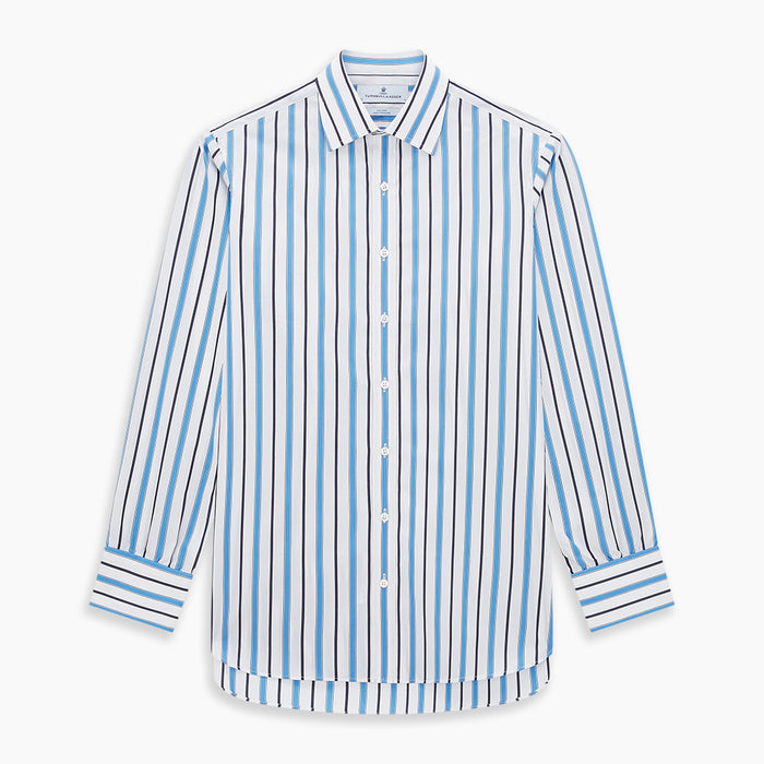 Sky Blue Multi Candy Stripe Mayfair Shirt Image 6