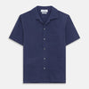 Navy Silk Holiday Fit Phillips Shirt