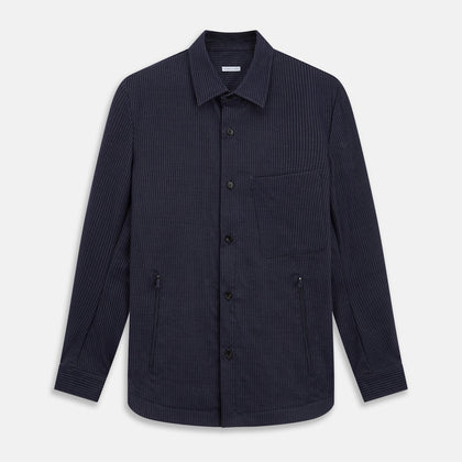 Navy Stripe Hampstead Overshirt