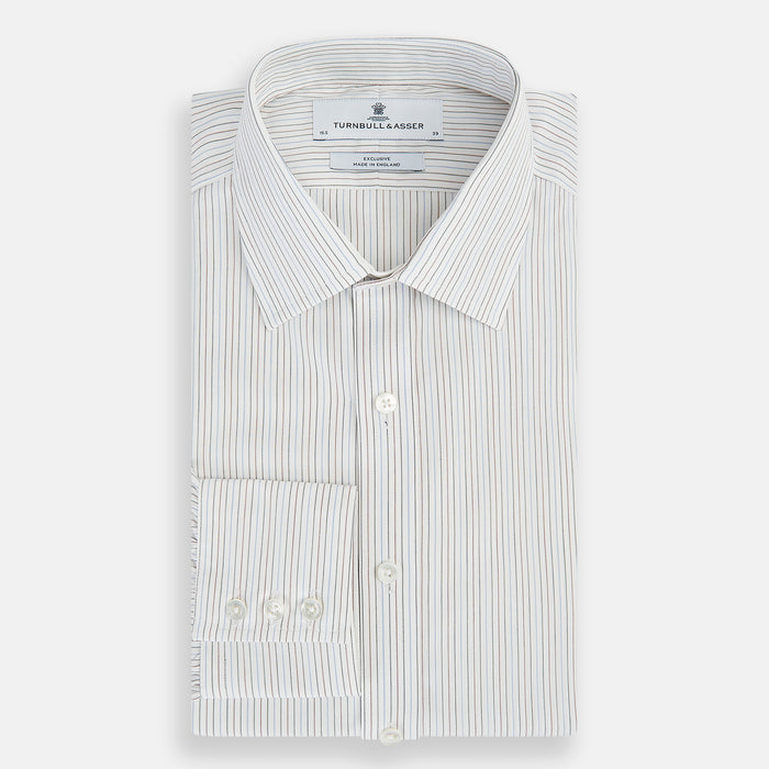 Red and Blue Double Pinstripe Mayfair Shirt Image 4