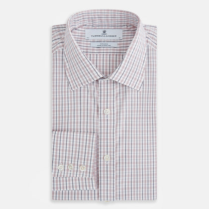 Red and Blue Multi Check Mayfair Shirt Image 4