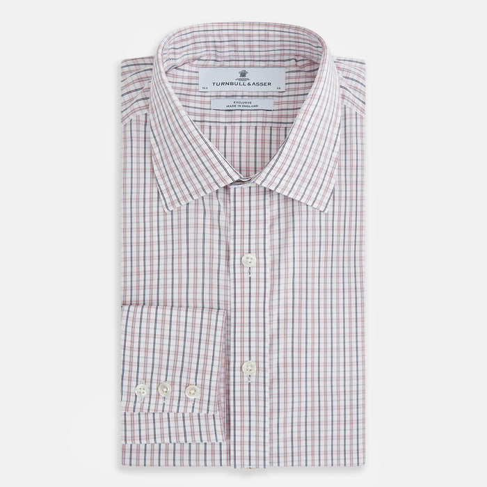 Red and Blue Multi Check Mayfair Shirt Image 4