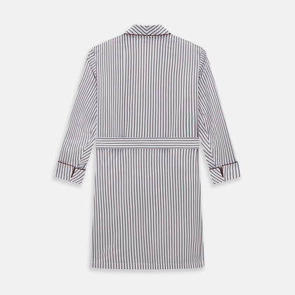 Burgundy Multi Stripe Winston Gown Image 2