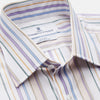 Colourful Garden Multi Stripe Cotton Regular Fit Mayfair Shirt