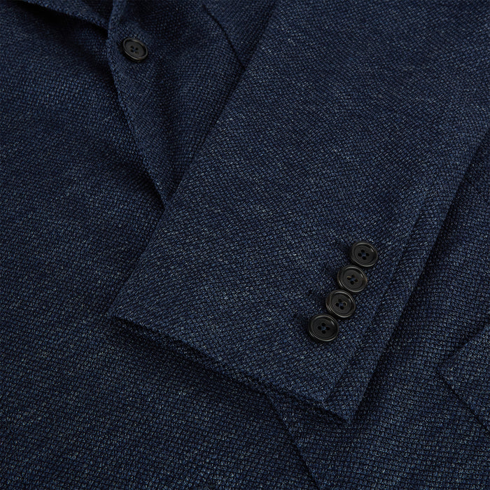 Navy Linen Blend Cambridge blazer Image 3